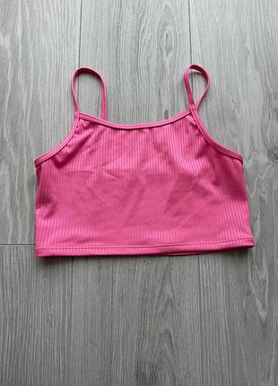 Топ жіночий primark рожевий в рубчик s/xs