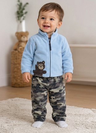 Carter’s 6m комплект для хлопчика, флісова кофта + камуфляжні штани