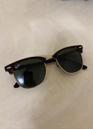 Сонцезахисні окуляри унісекс ray-ban clubmaster коричневі