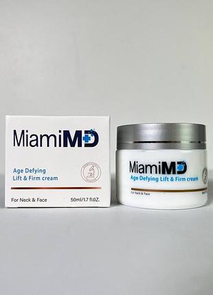 Подтягивающий крем для лица и шеи miamimd age-defying lifting & firming face cream 50 мл