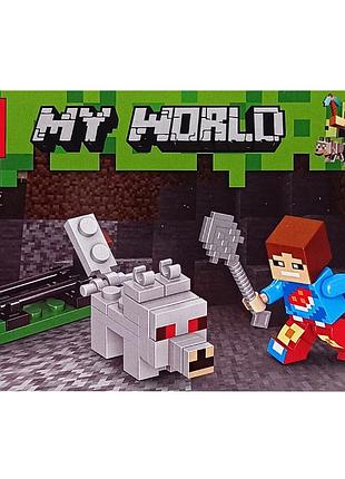 Конструктор детский "minecraft" 66117-4, 38 деталей