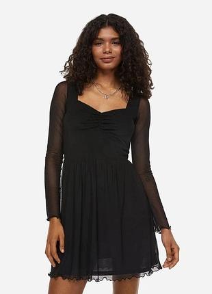 Сукня коротка на дівчинку 146/152 см h&m чорна