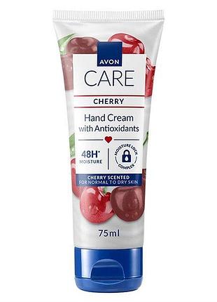 Крем для рук avon з антиоксидантами та ароматом вишні 75 ml