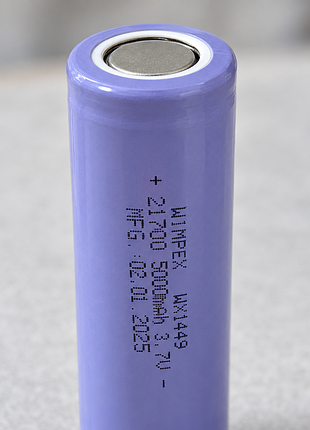 Аккумулятор wimpex wx1449 li-ion 21700 / аккумуляторная батарейка 5000 mah 3,7в