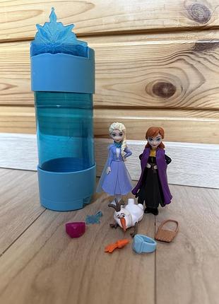 Набір-сюрприз disney frozen snow color reveal від бренду mattel ельза анна