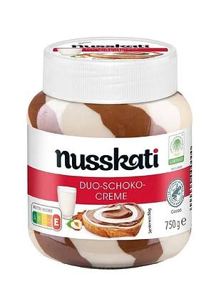 Солодка паста nusskati duo-schoko-creme 750г