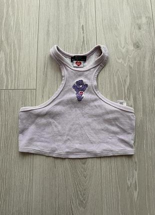 Жіночий топ bershka × care bears, рожевий, розмір xs