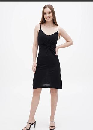 Сукня міді h&m чорна розмір l