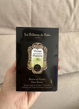 Масло каріте для обличчя, тіла та волосся la sultane de saba shea butter malasie жасмін та тропічні квіти, 300 мл
