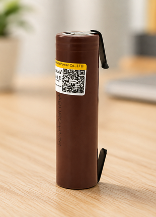 Літій-іонний акумулятор battery 18650 з контактами під пайку