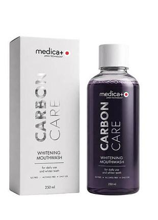 Ополаскиватель для полости рта отбеливающий medica+ carbon care 60469