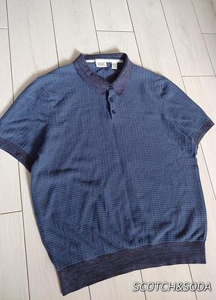 Фирменное трикотажное поло мужское от scotch&amp;soda 1+1=3🎁на все❗