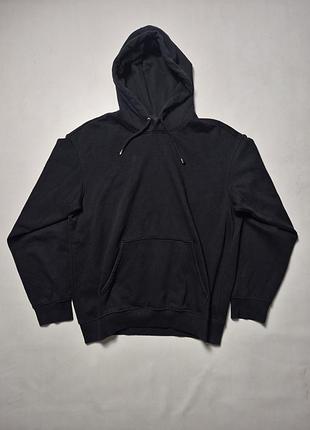 Черное ба базовое худи h&amp;m loose fit размер m
