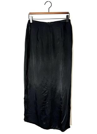 Чорна довга спідниця zara 3