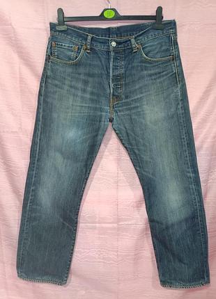 Сині класичні джинси бренда levi's 501
