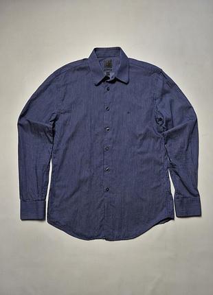 Чоловіча сорочка calvin klein в смужку slim fit розмір s m 40