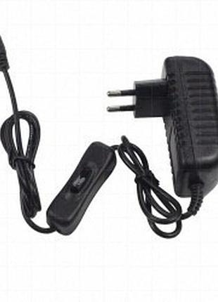 Блок живлення cq24-120200 12v 2a plug 5.5x2.5mm + вимикач