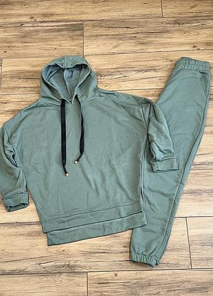 Спортивний костюм жіночий оливковий xs, m, l