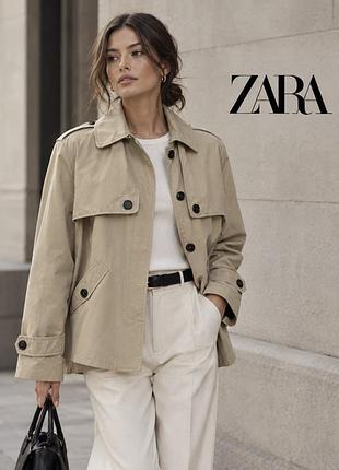 Жіночий тренч zara бежевий розмір l