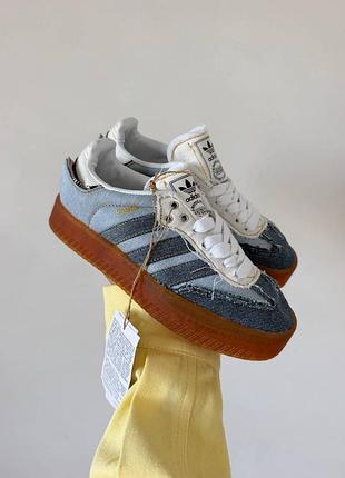 Atmos x adidas sambae denim