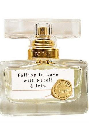Образец! парфюмированная вода today falling in love with neroli & iris avon, 0.6 ml