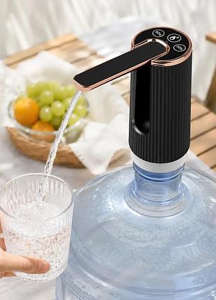 Автоматическая помпа для воды ly-1225, usb, черный / диспенсер для воды / электропомпа сенсорная / дозатор на бутле