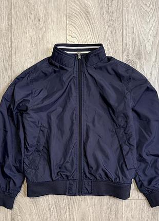 Куртка-бомбер дитяча h&m темно-синя, розмір eur 140