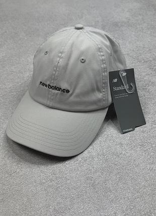 New balance pac894 ss24 кепка светло-серая