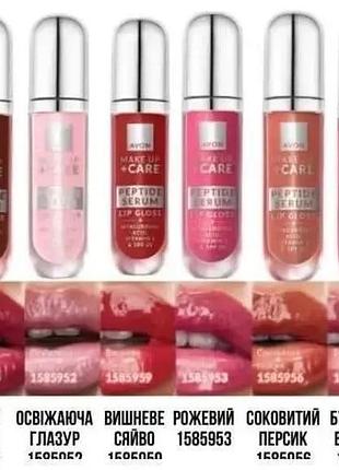 Avon блиск-сироватка для губ з пептидами 7 мл