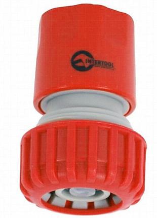 Конектор з аквастопом 1/2"для шланга 3/4", ge-1020