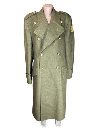 Вінтажна військова вовняна шинель армії нідерландів 1963 року (dutch army greatcoat, холодна війна) military