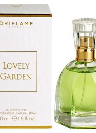 Жіноча туалетна вода lovely garden oriflame, 50мл