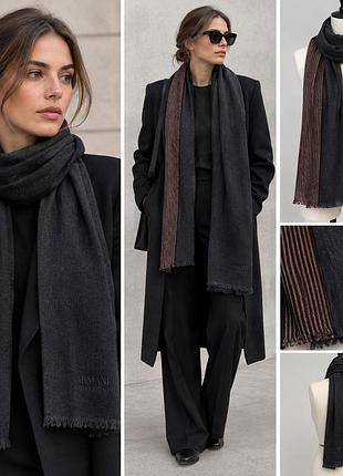 Шерстяной шарф armani collezioni, винтаж, италия