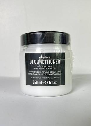 Увлажняющий кондиционер для волос davines oi conditioner с маслом аннато 250 мл
