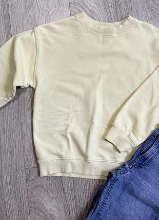 Світшот zara жовтий 8-9 років зріст 130