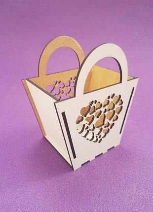 Декоративная оригинальная, маленькая корзинка для цветов 15*8*12*