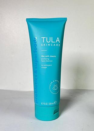 Очищувальний гель для вмивання tula skincare cult classic purifying face cleanser 200 мл