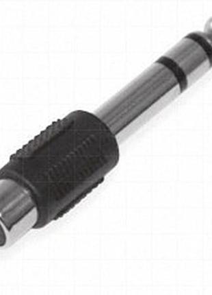 Перехідник hh1021, 6.35mm to rca jack "plastic" stereo