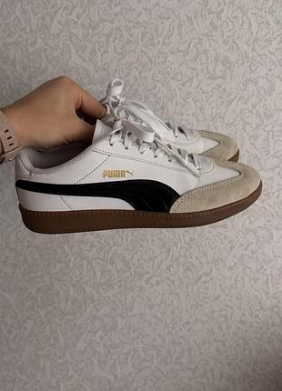 Кросівки жіночі puma білі, чорні, 38 розмір, 24,5 см устілка