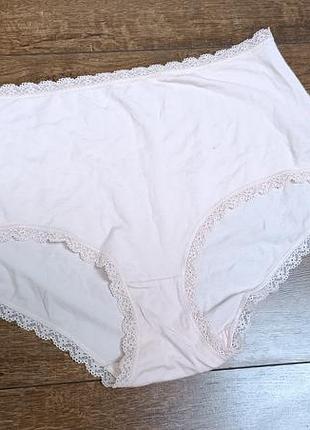 Батальные однотонные трусики модал коттон. 4