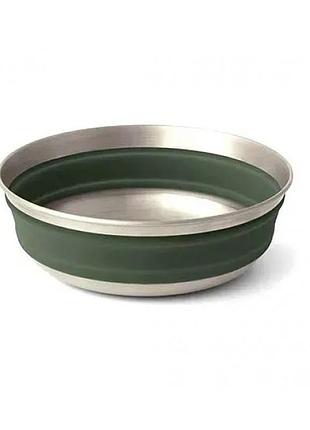 Миска складная sea to summit detour stainless steel collapsible bowl m laurel wreath green