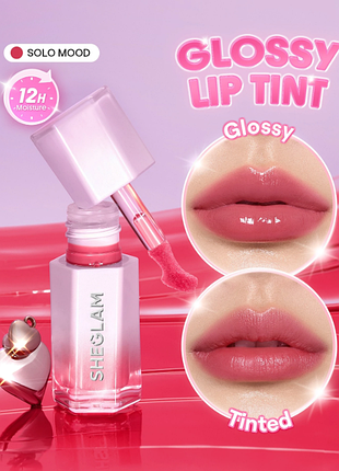Глянцевый тинт для губ sheglam glazed &amp; locked glossy lip tint - 132 solo mood (6302-132)