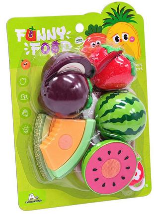 Игровой набор продуктов на липучке funny food 228r5-8 с ножом и досточкой