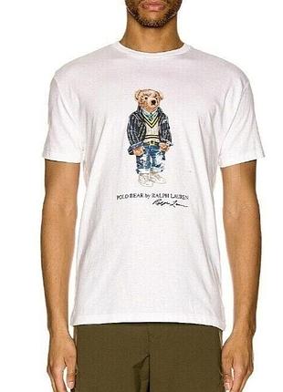 Футболка чоловіча ralph lauren polo bear, розмір m, пісочний