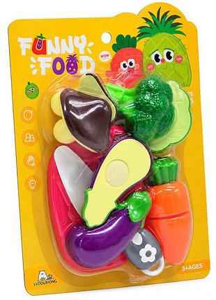 Игровой набор продуктов на липучке funny food 228r5-5 с ножом и досточкой