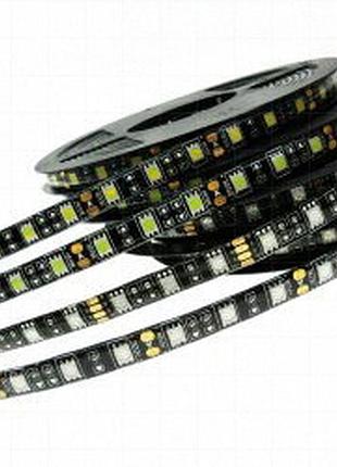 Світлодіодна стрічка smd 5050 (60) ip65 синій чорна основа (уп. 5 шт.)