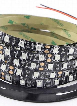 Світлодіодна стрічка smd 5050 (60) ip24 синій чорна основа (уп. 5 шт.)
