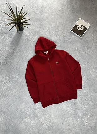 Зіп худі lacoste котонова зіпка кофта світшот светр