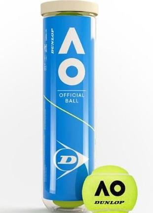 М'ячі для тенісу dunlop australian open 4 ball new
