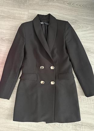 Коротка сукня-піджак жіноча zara чорна